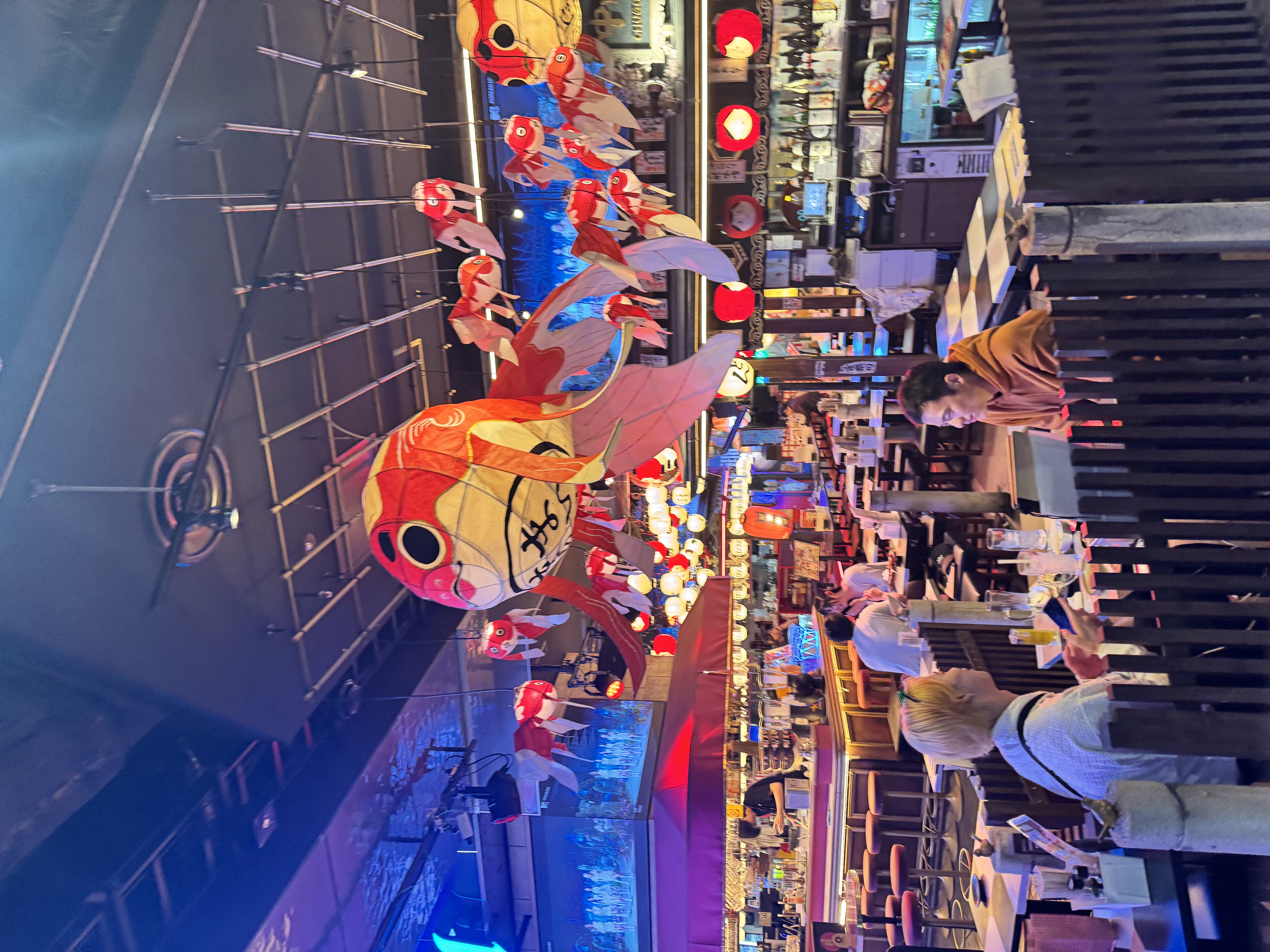 Izakaya with goldfish lanterns